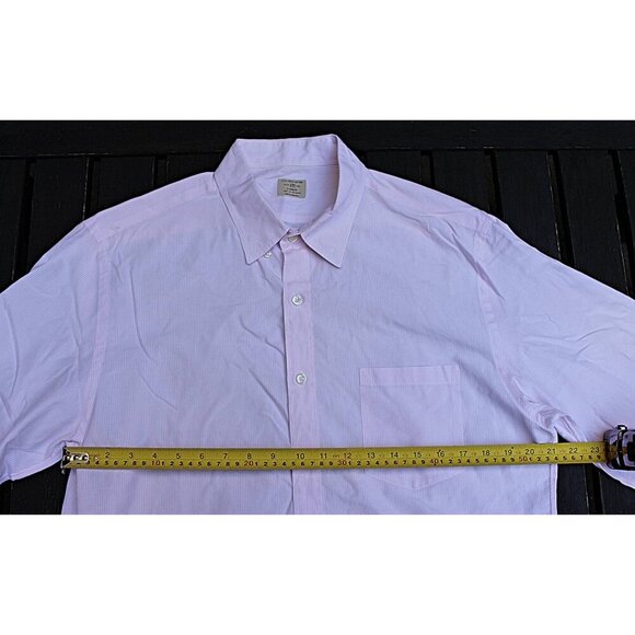 J Crew - Men's 100% 2-Ply Cotton Dress Shirt, Pink Large Tall 16.5 - EXCELLENT - Picture 7 of 7
